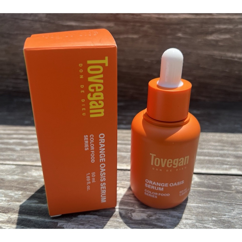 Tovegan Orange Oasis Serum 1.69 fl oz Color Food Series Face & Neck New In‎ Box